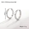 Pendientes Clásicos Versátiles de Acero Inoxidable para Hombres y Mujeres Amazon Comercio Electrónico Nuevos Pendientes de Acero de Titanio con Cierre Fácil Pendientes de Moda Elegantes