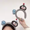 Fofo Criativo Pinguim Peixe Pelúcia Faixa de Cabeça Feminina Desenho Animado Fofo Foto Grampo de Cabelo Lavar o Rosto Cabelo Faixa de Cabeça Acessório de Cabeça Outono