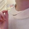 Collar de Doble Capa 2024 Nuevo Cadena para Suéter de Mujer Lujo Accesible Diseño Nicho Alta Gama No se Desvanece Accesorios Cadena Clavícula
