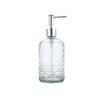 Botella Transparente de Desinfectante de Manos con Dispensador a Presión Hotel Hogar Baño Botella de Champú Agua Gel de Ducha Botella de Vidrio Reenvasado de Loción Botella Vacía