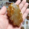 Fábrica de Jade Venta al por Mayor Calcedonia Tallada a Mano Mango Ágata Jade Baicai Vida Mango Ruyi Suministro en Vivo