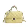 Bolso de Mano Pequeño de Rombo Fragante de Verano para Mujer Nuevo Estilo 2025 Lujo Accesible Versátil Elegante Bolso Cruzado con Cadena al Hombro Moderno