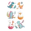 Pegatinas de Tatuaje Coloridas Impermeables de Larga Duración para Mujeres, Pegatinas de Tatuaje Coloridas de Tyrannosaurus Rex Luminoso de Nicho para Cubrir Cicatrices, Pegatinas de Tatuaje Coloridas de Dragón de Gama Alta