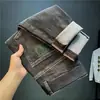 Otoño 2024 Marca de Moda Jeans Ajustados Moda Masculina Sencillos Versátiles Modernos Casual Pantalones Rectos para Hombre