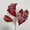 Materiales Florales Rojos Colección de Flores Artificiales Colección de Bodas Rosa Hortensia Materiales Florales Táctiles Flores Lineales Arco Fondo de Piso