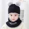 Gorro de Otoño e Invierno para Niños con Forro Polar Engrosado para Bebés Niños y Niñas Lindo Gorro de Punto Gorro de Pescador Súper Lindo Cálido Protección para las Orejas