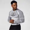 Camiseta de Fitness Cross-Border YOUNGAL Ajustada Masculina Top Esportivo para Treino Secagem Rápida Alta Elasticidade GYMSHARK