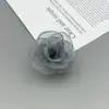 Flores de Gaze Estilo Coreano, Flores de Tecido, Flores com Borda Queimada, Acessórios de Roupa Feitos à Mão, Presilhas de Cabelo, Acessórios de Joias