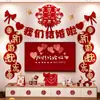 Conjunto de Decoração de Quarto de Casamento para o Quarto do Noivo e da Noiva, Parede de Fundo da TV, Decorações Penduradas para a Nova Casa do Casamento