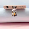 Tapón de Polvo para Teléfono de Acrílico con Dibujo de Gatito Caricatura Lindo 2D Transfronterizo Adecuado para Teléfonos Tipo-C y Apple