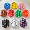 Dados Acrílicos Redondeados Coloridos de 12 mm Ktv Bar Punto Grande Ajedrez y Cartas Mahjong Criba Venta al por Mayor
