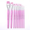 Pabellón de Bambú Lápiz de Pintura Facial Arcoíris Pincel para Pintura Corporal Lápiz Especial para Relieve Facial para Niños Pincel de Nailon Pincel de Fila