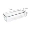Compartimento transparente de PET engrosado para refrigerador, congelador de alimentos, cocina, crisper doméstico para alimentos con soporte para tapa, personalización