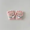 Guantes Infantiles Yipan para Otoño e Invierno, Nuevos, Lindos, Súper Lindos, de Dinosaurio, de Medio Dedo, Guantes Cálidos para Bebés