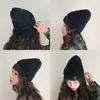 Gorro de lana para mujer, otoño e invierno, para parejas, para todo tipo de combinaciones, para hombres y mujeres, estilo coreano, moderno, sencillo, de punto, cálido para estudiantes.