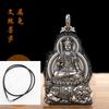 Collar de marca Big Buddha con diseño de Buda de nacimiento oculto vacío y doce signos del zodíaco, Dios guardián, Buey, Tigre, de gran tamaño, para hombres y mujeres