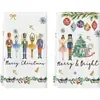 Bestseller transfronterizo de Amazon: Tela de toalla con estampado navideño de fibra ultrafina para cocina, lavado de manos y lavado de cara