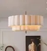 Luminárias pendentes exclusivas de tecido transfronteiriças para salas de jantar, quartos, salas de chá Zen, escritórios e quartos privativos, com senso de design para decoração de teto