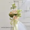 Nuevos tiradores de puerta florales versátiles para respaldo de silla de boda al aire libre, decoraciones florales para escaleras, decoraciones para coche de boda en la iglesia y accesorios florales artificiales.