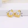 Oro Verdadero 18k Col de Forma Pentagonal Microincrustaciones de Circonita Accesorios Pulsera de Mariposa Colgante DIY Collar Pendientes Colgante D103