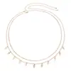 Cadena de cintura transfronteriza europea y americana para mujer, accesorio de cintura con colgante de retrato de metal vintage, versátil para vestidos y jeans, cadena corporal moderna y a la moda