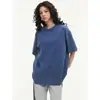 Camiseta Retro de Algodón 230G Manga Caída Hombre Mujer