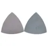 Papel de Lija Triangular Blanco de 90*90*90mm, Papel de Lija Autoadhesivo con Flocado, Papel de Lija Multiusos para Lijado y Pulido, Papel de Lija Seco