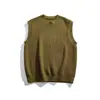 Ropa Vintage Yidao Otoño 2026 Nuevo Estilo Japonés Simple Color Sólido Chaleco de Punto Grueso Pulóver para Hombre Sin Mangas Chaleco de Capa