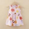 Ropa de verano para niños falda para niñas falda de seda de algodón vestido de bebé falda de princesa venta al por mayor falda chaleco ropa de bebé tesoro