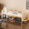 Organizador de Mesa Painel Furado Estante de Mesa para Dormitório Mesa de Estudo em Casa Mesa de Escritório Prateleira de Exibição e Armazenamento Multicamadas