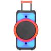 Ndr Bocina de Batería Cuadrada Bluetooth para Danza al Aire Libre de 12 Pulgadas Altavoz Portátil con Carrito Móvil Altavoz Potente