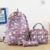 Mochila Linda Fresca Estilo Ins de Tres Piezas Mochila Simple Coreana para Estudiante Mochila Casual de Gran Capacidad