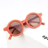 Novos Óculos de Sol Infantis Dinamarca Armação Redonda Fosca Óculos UV400 Anti-UV Óculos de Sol para Meninos e Meninas Tendência