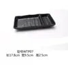Plato para Salsas Negro Doble Compartimento Sabor Melamina, Plato para Condimentos de Dos y Tres Compartimentos, Plato para Salsa Barbacoa Estilo Japonés, Plato para Salsa de Inmersión Sushi Hot Pot