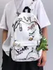 Mochila escolar para alunos do ensino fundamental masculino, mochila da moda e legal para alunos do ensino médio, bolsa casual masculina da moda