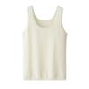 Nuevo Chaleco de Punto Fino para Mujer con Cuello Redondo, Capa Base Ajustada, Gris sin Mangas 100% Cachemira Pura Jersey Verano Camisola