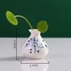 Cerâmica Mini Vaso Pequeno Decorações de Mesa de Chá Pocket Fingertips Acessórios de Arte do Chá Hidropônico Flor Verde Plantação Ornamentos da Fábrica