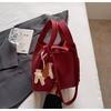 Bolsa Feminina de Balde Texturizada com Grânulos de Alta Qualidade 2025 Nova Bolsa Simples de Ombro de Mão Estilo Estrangeiro Bolsa Simples de Cesta de Legumes