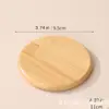 Juego de Portavasos de Bambú Simple Portavasos Creativo para Ceremonia del Té Soporte de Bambú para Taza de Té Estante de Exhibición Redondo Almohadilla Aislante para Taza de Agua