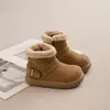 Zapatos Casuales de Suela Suave para Niñas 2026 Otoño/Invierno Nuevas Botas de Nieve Cálidas con Felpa para Niños Medianos y Mayores Zapatos Modernos y Elegantes