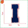 Venta Caliente Transfronteriza Color Alfanumérico Toalla Tela Bordada Calcomanías Parche de Ropa Zhangzai Marcado Codificado Hecho a Mano