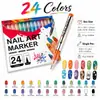 Set de Plumas para Pintar Uñas Transfronterizo Pluma de Graffiti para Pintura de Uñas DIY Marcador de Pluma para Delinear Uñas Artísticas Líquido de Secado Rápido
