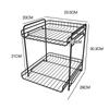 Estante de Almacenamiento de Cocina Estante de Almacenamiento de Mesa Artefacto Doméstico Escritorio Multicapa Gabinete Partición en Capas Estante para Colocar Platos