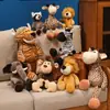 Animales del Bosque Elefante Peluche Lindo Jirafa León Tigre Muñeco Muñeca de Trapo Regalo de Cumpleaños para Niños