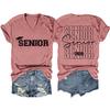 Amazon Versátil Ebay Europeu e Americano Popular Sênior 2026 Camiseta Feminina Manga Curta Decote V Camada Base Comércio Exterior