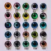 Olhos de boneca, componentes de acessório DIY, gema time-lapse, patches para olhos de vidro cristal, globos oculares realistas de animais