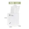 Xi Tea Juego de Cinco Piezas Mostrador de Bar Caja de Almacenamiento Resistente a Caídas de PC Juego de Cinco Piezas Juego de Caja de Taza de Papel para Café y Cuchara para Helado