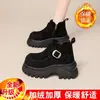Novas Botas Birkenstock de Solado Grosso para Mulheres Outono/Inverno 2025, Estilo Britânico Retrô, Botas Curtas Confortáveis Versáteis de Solado Macio