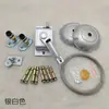 Tendedero de Balcón de un Solo Poste con Manivela, Juego Completo de Accesorios, Manivela Manual, Cable de Acero, Adaptador de Esquina, Juego de Polea Fija