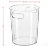 Floristería Especial Cubo Transparente Grande para Flores con Asa, Cubo de Plástico para Flores Frescas, Cubo Redondo Profundo para Despertar Flores para Exhibición en Puesto